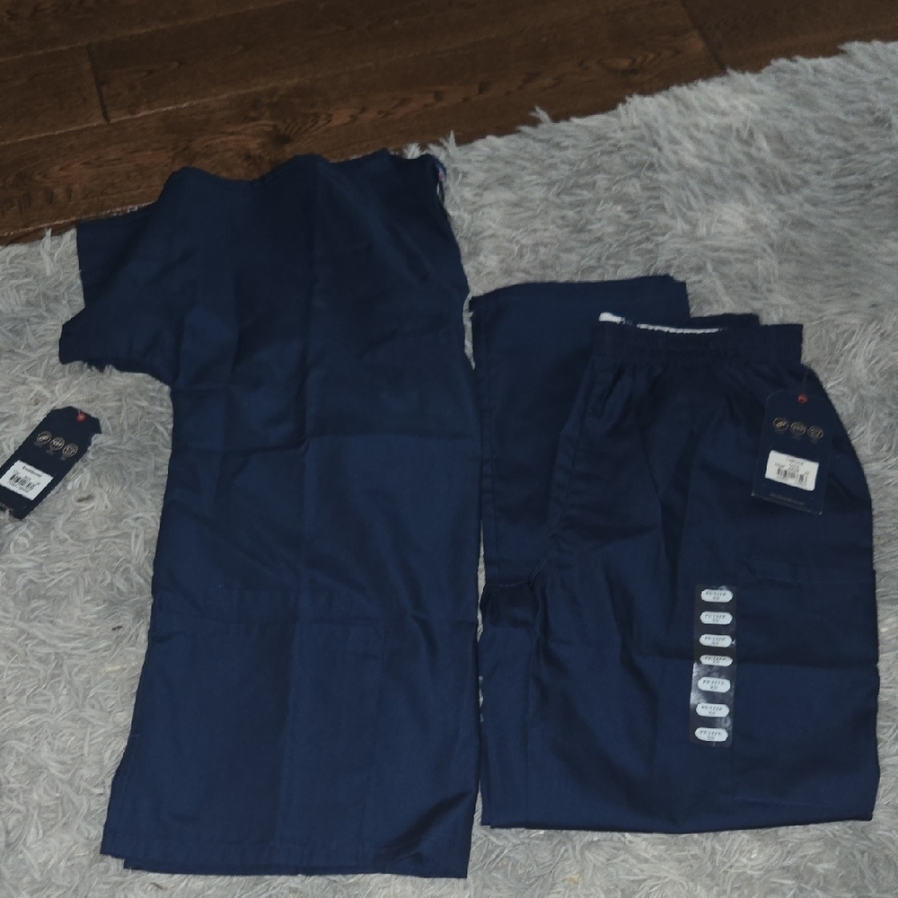 Navy Blue Scrub Set